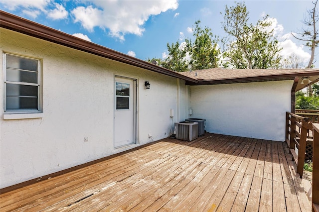 1665 Florence Ave Unit B, Englewood, FL 34223 - deck featuring central AC