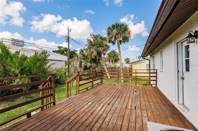 1665 Florence Ave Unit B, Englewood, FL 34223 - view of wooden deck