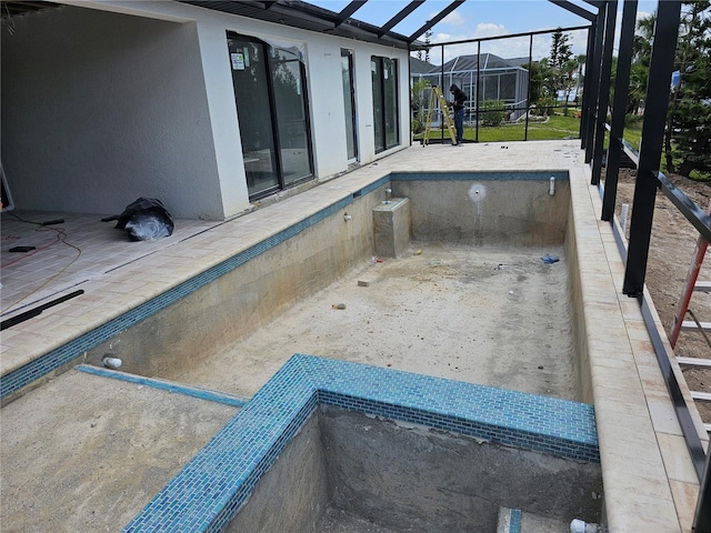 10522 Riverside Rd, Port Charlotte, FL 33981 - view of pool with a lanai and a patio
