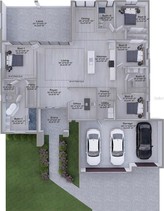 10522 Riverside Rd, Port Charlotte, FL 33981 - floor plan / room layout