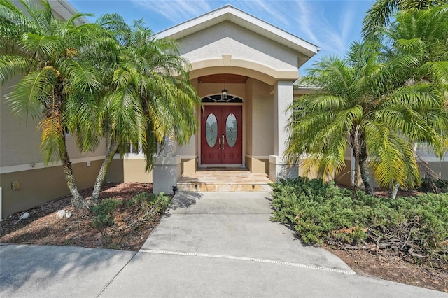 1811 Irving Ave, Lehigh Acres, FL 33972 - property entrance with stucco siding