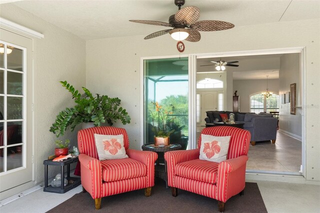 27147 Guapore Dr, Punta Gorda, FL 33983 - view of patio / terrace with a ceiling fan