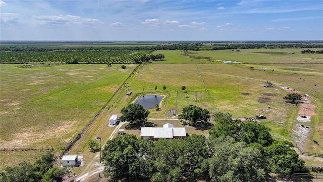 bird's eye view featuring a rural view