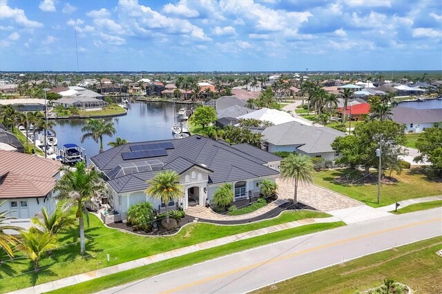 3866 Turtle Dove Blvd, Punta Gorda, FL 33950 - aerial perspective of suburban area featuring a large body of water