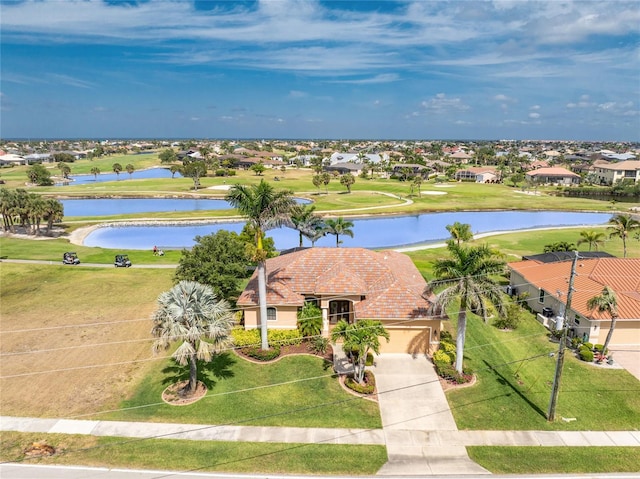 4015 La Costa Island Ct, Punta Gorda, FL 33950 - aerial perspective of suburban area with a nearby body of water and a local golf course