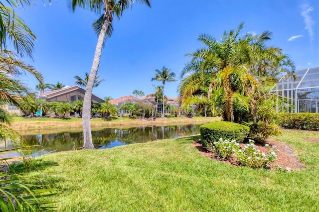 303 11th Ave E, Palmetto, FL 34221 - view of grassy yard featuring a water view
