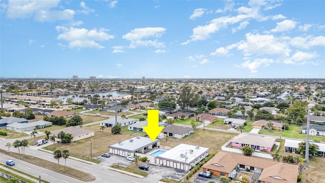 4516 Santa Barbara Blvd Unit 1, Cape Coral, FL 33914 - bird's eye view featuring a residential view and a water view