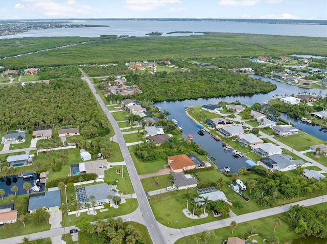 18652 Ohara Dr, Port Charlotte, FL 33948 - bird's eye view featuring a residential view and a water view