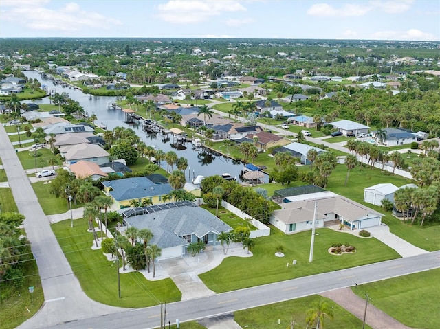 18652 Ohara Dr, Port Charlotte, FL 33948 - birds eye view of property with a water view and a residential view