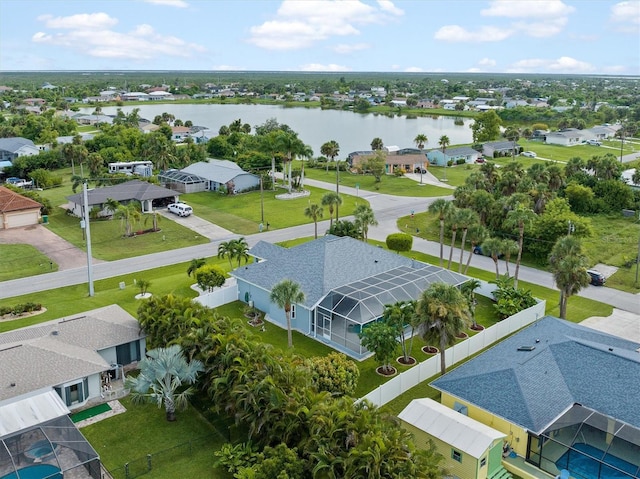 18652 Ohara Dr, Port Charlotte, FL 33948 - drone / aerial view featuring a water view and a residential view