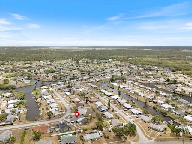 6531 Marius Rd, North Port, FL 34287 - drone / aerial view featuring a water view and a residential view