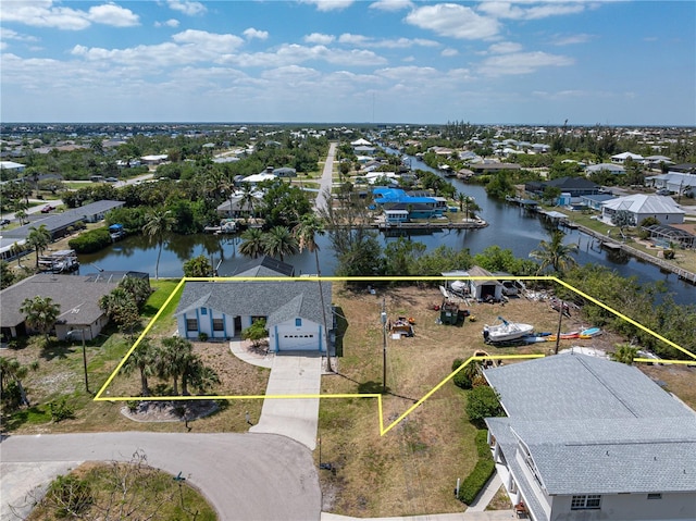 453 Carolyn Ln, Punta Gorda, FL 33950 - aerial view with a residential view and a water view