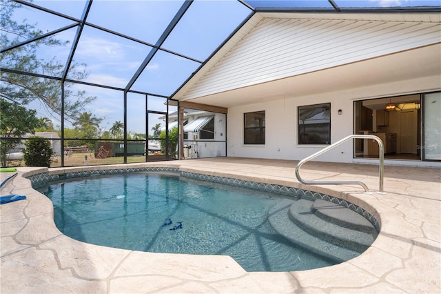 453 Carolyn Ln, Punta Gorda, FL 33950 - pool featuring a lanai and a patio
