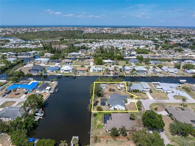 453 Carolyn Ln, Punta Gorda, FL 33950 - birds eye view of property with a residential view and a water view