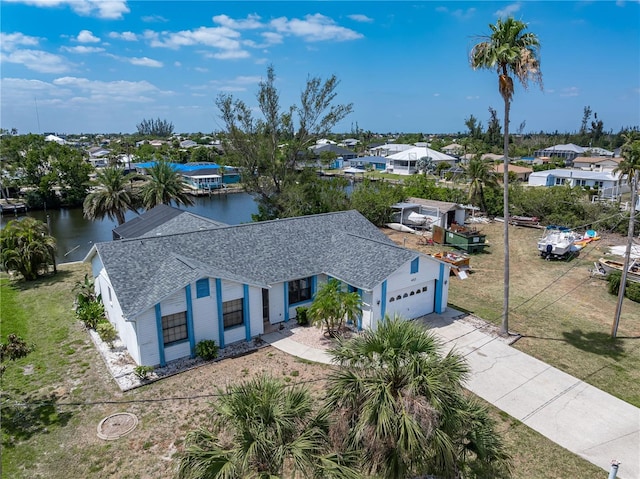453 Carolyn Ln, Punta Gorda, FL 33950 - bird's eye view featuring a water view and a residential view