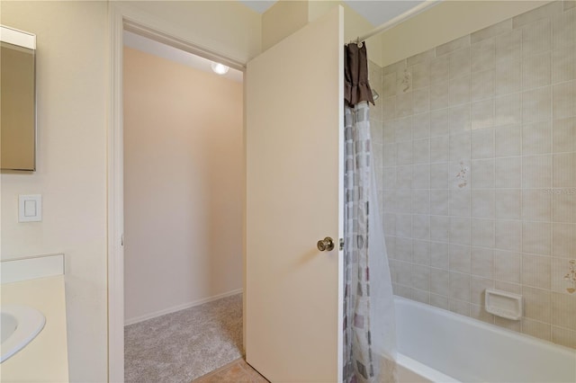 453 Carolyn Ln, Punta Gorda, FL 33950 - full bathroom with vanity and shower / tub combo
