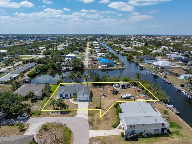 453 Carolyn Ln, Punta Gorda, FL 33950 - bird's eye view with a residential view and a water view
