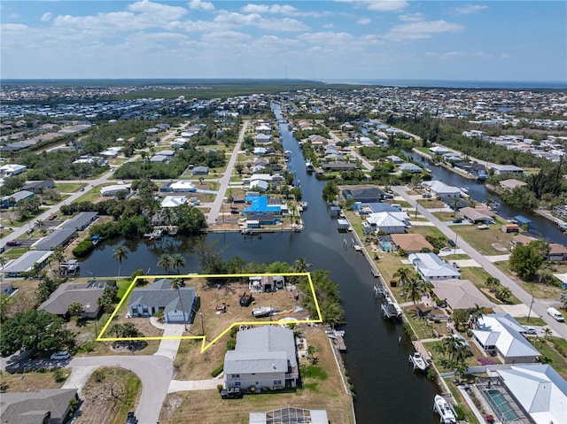 453 Carolyn Ln, Punta Gorda, FL 33950 - aerial view with a residential view and a water view