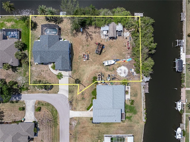 453 Carolyn Ln, Punta Gorda, FL 33950 - aerial view with a water view