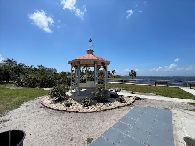 25188 Marion Ave Unit F304, Punta Gorda, FL 33950 - surrounding community featuring a lawn and a gazebo