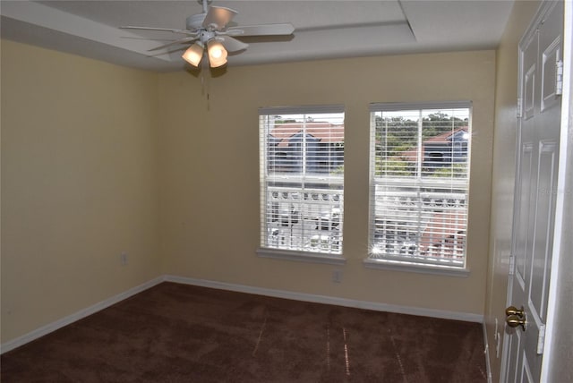 18001 Richmond Place Dr Unit 636, Tampa, FL 33647 - carpeted empty room with a ceiling fan and baseboards