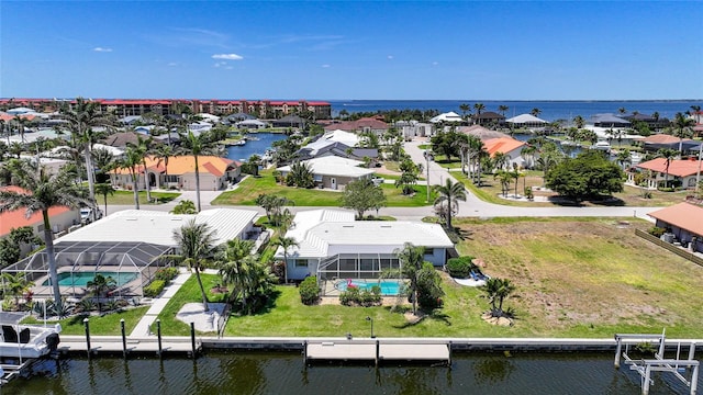 48 Hibiscus Dr, Punta Gorda, FL 33950 - aerial view with a residential view and a water view