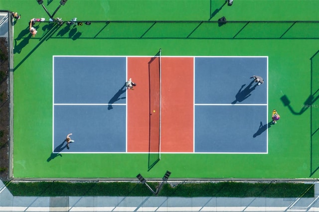 view of tennis court