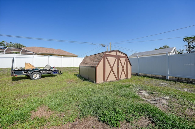 2751 S Cranberry Blvd, North Port, FL 34286 - view of yard featuring a storage unit and an outdoor structure