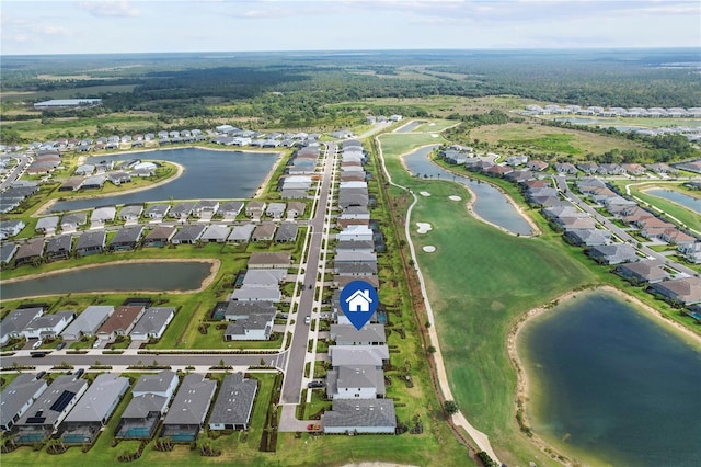 15830 Appalachian Dr, Punta Gorda, FL 33982 - birds eye view of property with a residential view and a water view