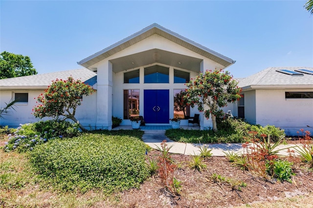 view of single story home