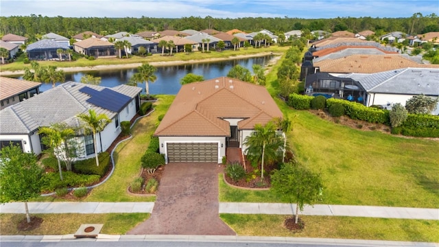 1745 Hyssop Loop, North Port, FL 34289 - aerial view of residential area with a nearby body of water