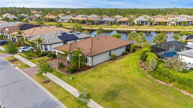 1745 Hyssop Loop, North Port, FL 34289 - aerial perspective of suburban area featuring a nearby body of water