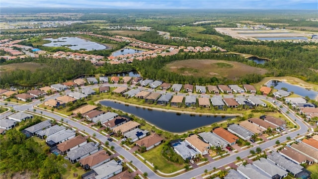 1745 Hyssop Loop, North Port, FL 34289 - aerial view of property's location featuring nearby suburban area and a large body of water