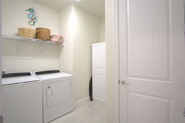 1745 Hyssop Loop, North Port, FL 34289 - laundry room with independent washer and dryer and baseboards