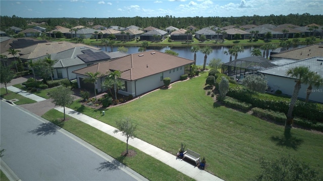 1745 Hyssop Loop, North Port, FL 34289 - aerial view of residential area with a nearby body of water
