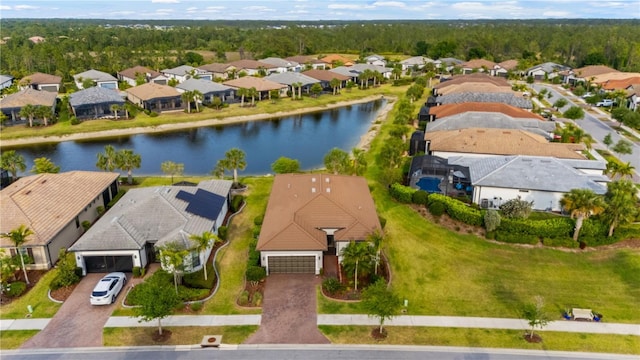 1745 Hyssop Loop, North Port, FL 34289 - aerial perspective of suburban area with a nearby body of water
