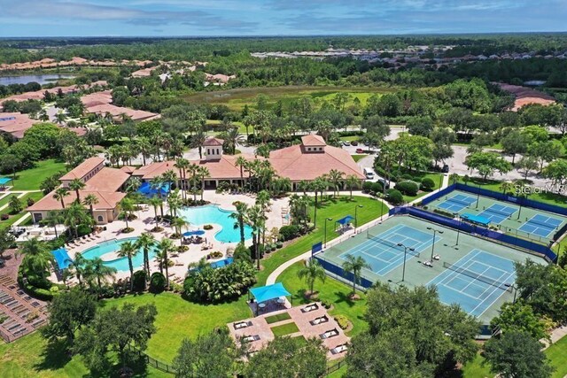 1745 Hyssop Loop, North Port, FL 34289 - aerial view of a pool