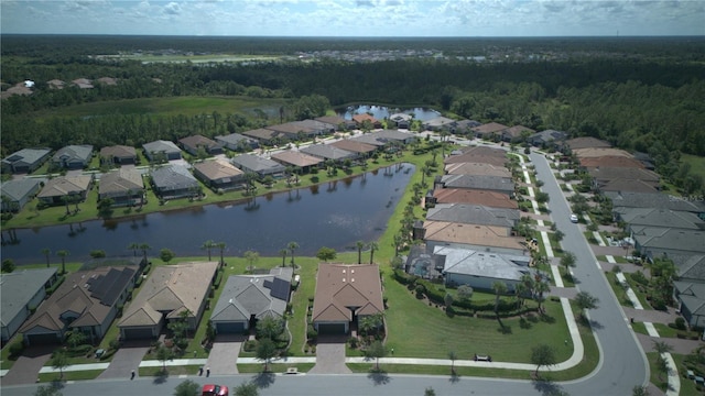1745 Hyssop Loop, North Port, FL 34289 - aerial view of property's location with nearby suburban area and a large body of water