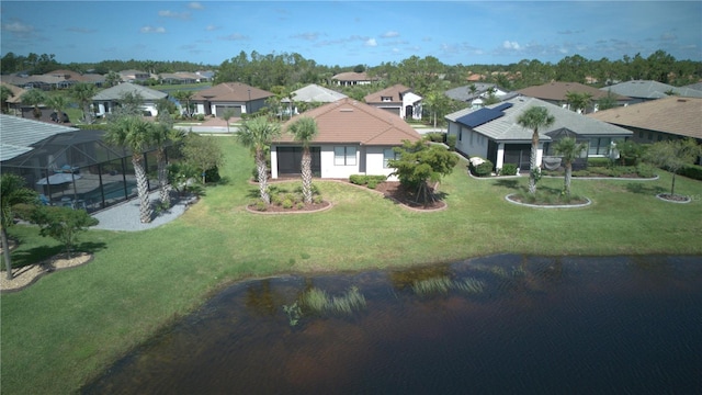 1745 Hyssop Loop, North Port, FL 34289 - aerial view of residential area with a large body of water