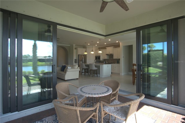 1745 Hyssop Loop, North Port, FL 34289 - sunroom with a water view