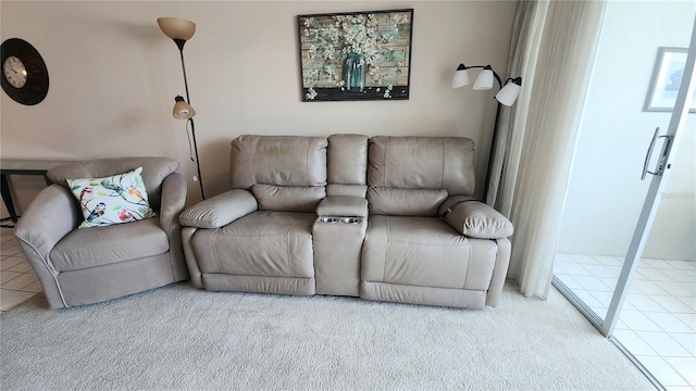 21300 Brinson Ave Unit 201, Port Charlotte, FL 33952 - living room featuring carpet flooring