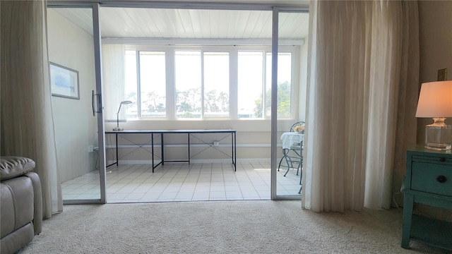 21300 Brinson Ave Unit 201, Port Charlotte, FL 33952 - doorway to outside with carpet flooring