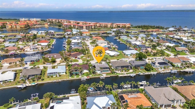 80 Hibiscus Dr, Punta Gorda, FL 33950 - aerial perspective of suburban area with a large body of water