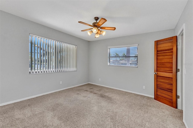 80 Hibiscus Dr, Punta Gorda, FL 33950 - spare room with carpet flooring, ceiling fan, and baseboards