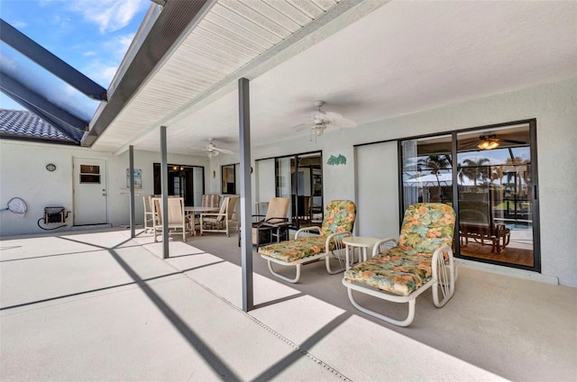 80 Hibiscus Dr, Punta Gorda, FL 33950 - view of patio / terrace featuring ceiling fan and outdoor dining area