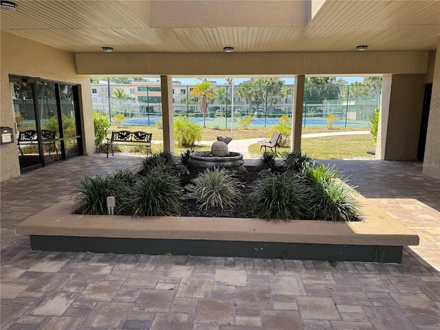 view of patio / terrace with fence
