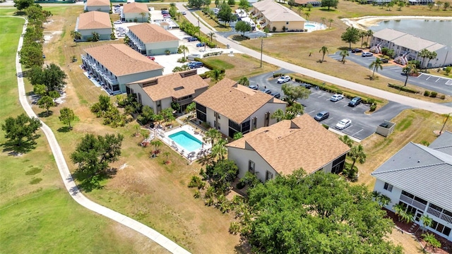 drone / aerial view featuring a residential view