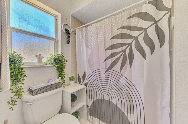 4129 Palisades Ave, North Port, FL 34287 - bathroom with a shower with shower curtain and toilet