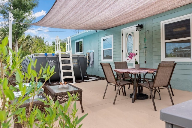 view of patio / terrace featuring outdoor dining area