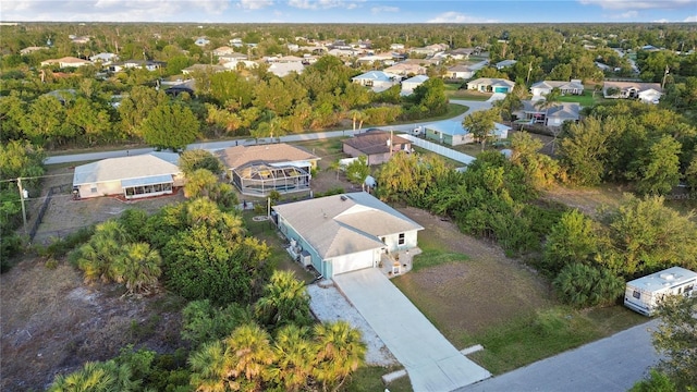 drone / aerial view featuring a residential view